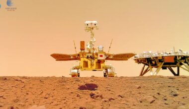 Zhurong: rover chinês manda “selfie” na superfície de Marte